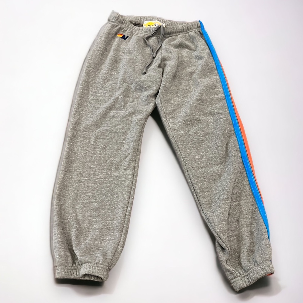 Aviator Nation 5 Stripe Sweatpants S Grey - excellent condition! No rips/stains!